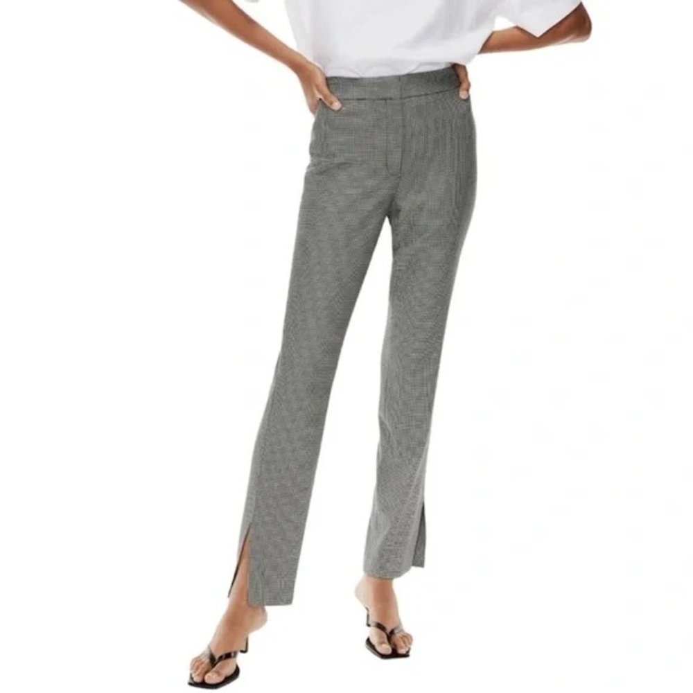 Babaton Aritzia black/white checkered pants